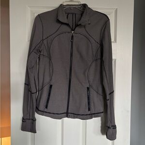 Lululemon Athletica Black and Gray Define Zip-Up Jacket